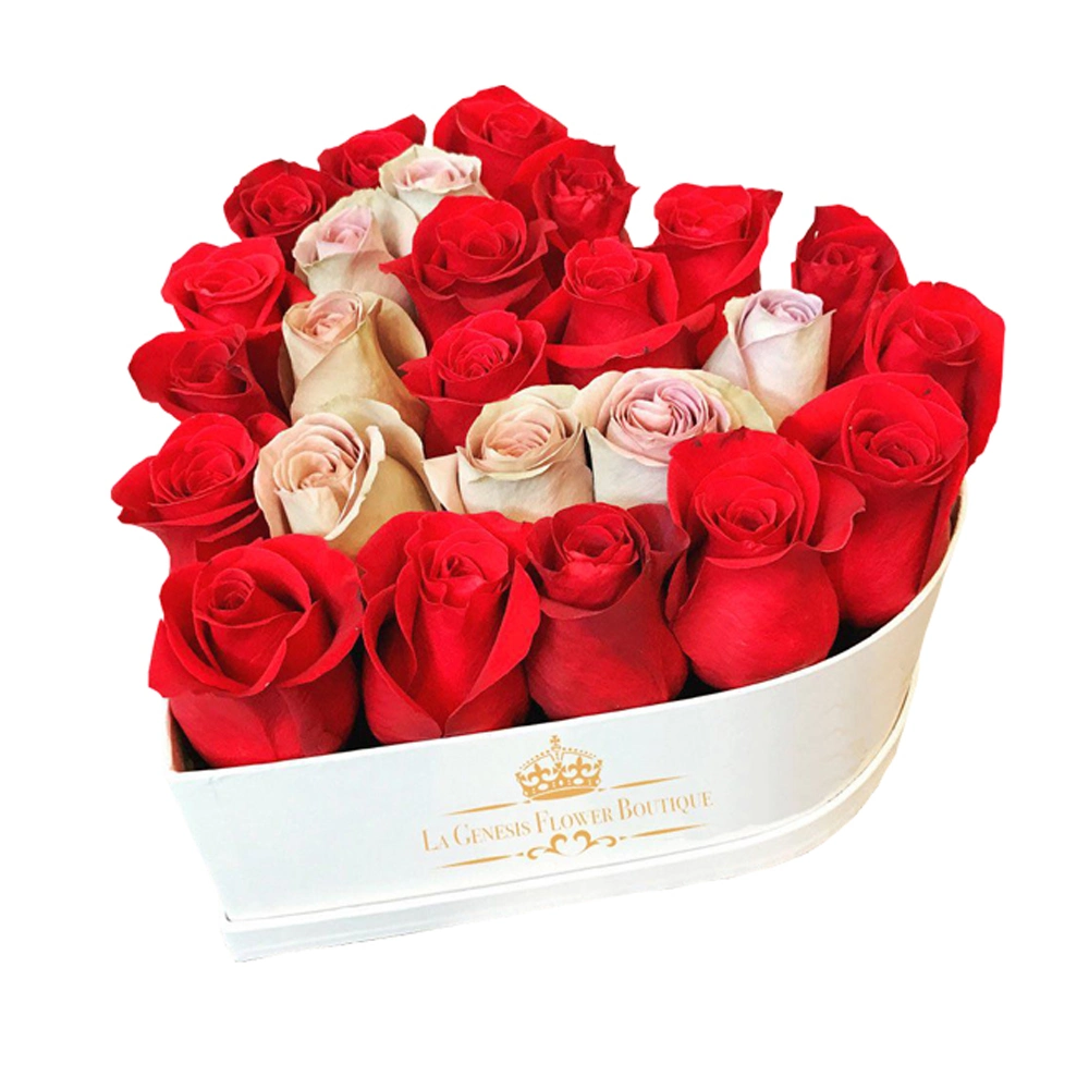 Round Cardboard Flower Boxes Velvet Flower Roses Gift Packaging Box