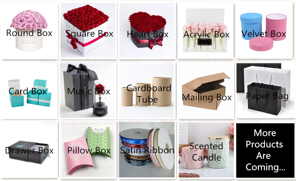 Heart Shaped Flower Gift Boxes Packaging for Roses