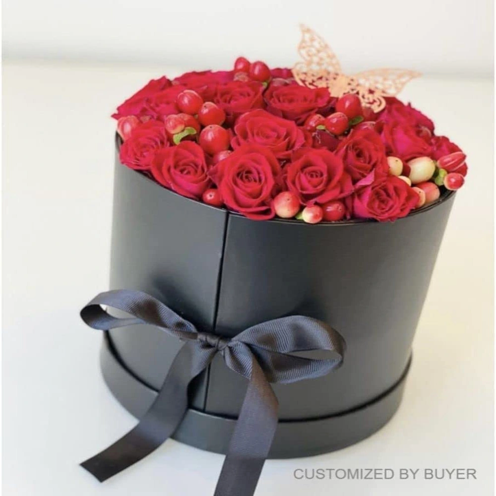 Premium Quality Round Customized Paper Flower Box