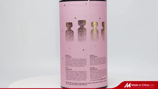 Caja de flores redonda de embalaje de cartón de impresión de diseño personalizado de lujo con asa de cinta