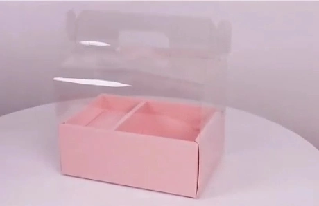 Cajas de embalaje de flores reales naturales secas personalizadas para cajas de flores y postres ramos cuadrados cajas de pastel de caramelo para flores y amor