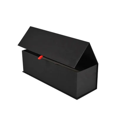 Caja de embalaje de concha en forma de libro de diseño Popular, caja de regalo de embalaje cosmético, diseño de succión, impresión, añadir logotipo, imán de caja de Color