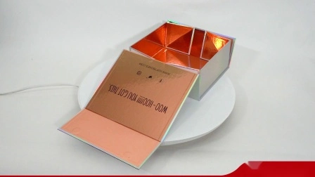 Caja de regalo de embalaje de papel de embalaje de cartón plegable plegable rígida impresa en negro de lujo personalizado con magnético para vino/ropa/ropa/zapatos/cosméticos/regalo