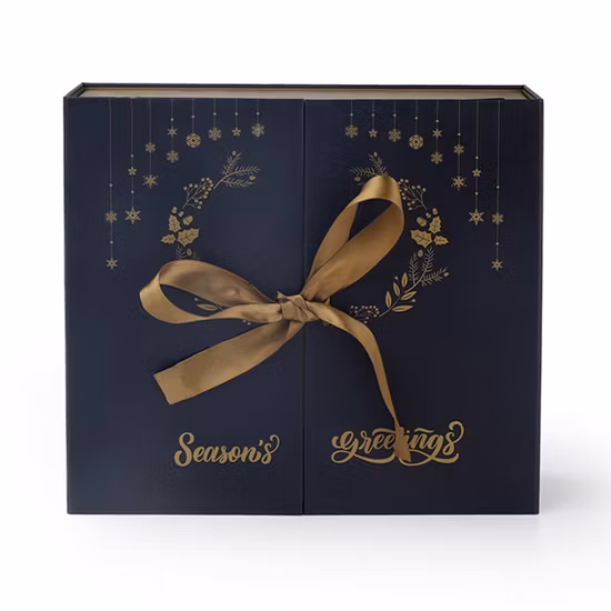 Caja de calendario de embalaje cosmético de belleza de regalo de papel de cartón vacío de calendario personalizado